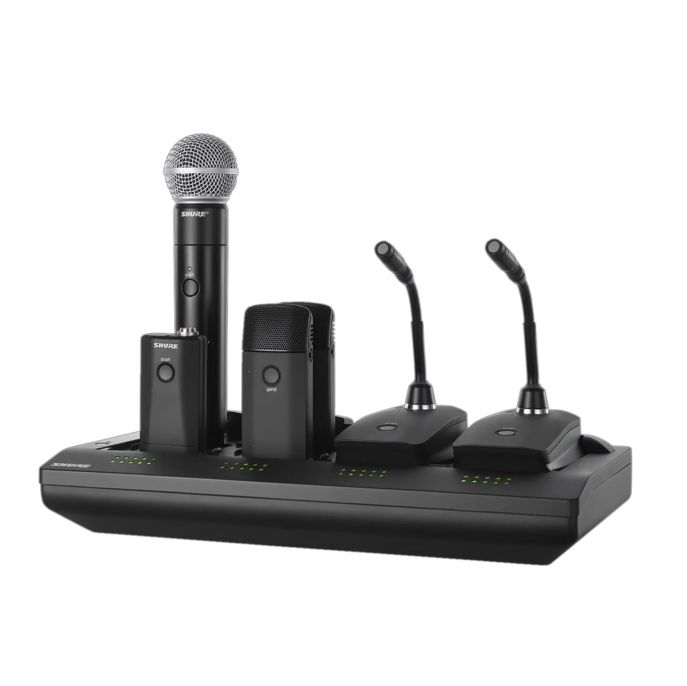 Shure Microflex™ Wireless neXt 4 & 8 無線麥克風系統組實品組合